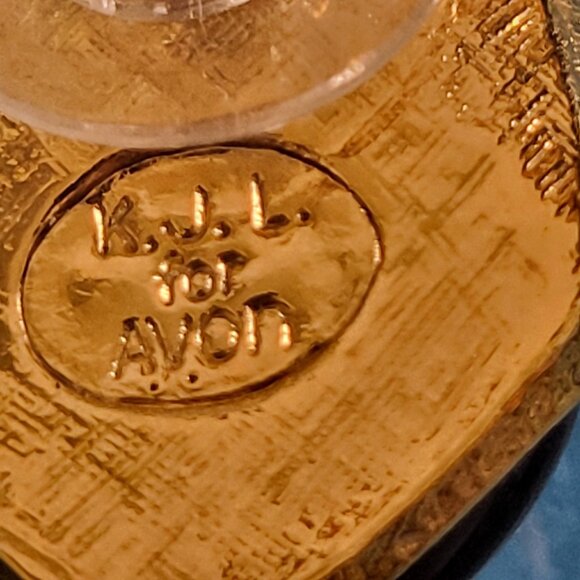 Kenneth J Lane Midnight Rose Black Clip-on Earrings KJL for Avon Clear Crystal - Picture 5 of 13